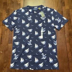 Polo‎ Ralph Lauren M Polo Bear Nautical Tee Blue Windsurfer Classic T-Shirt $65